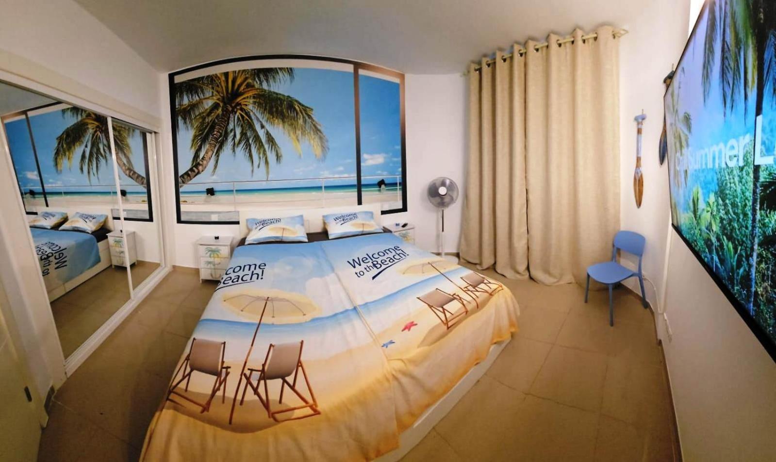 Blue Bay Paradise - Beach Front Apartment With Sea View بلايا بارايسو المظهر الخارجي الصورة